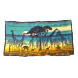 Ethnographic / Native / Tribal: An African wall hanging with Batik decoration depicting a
