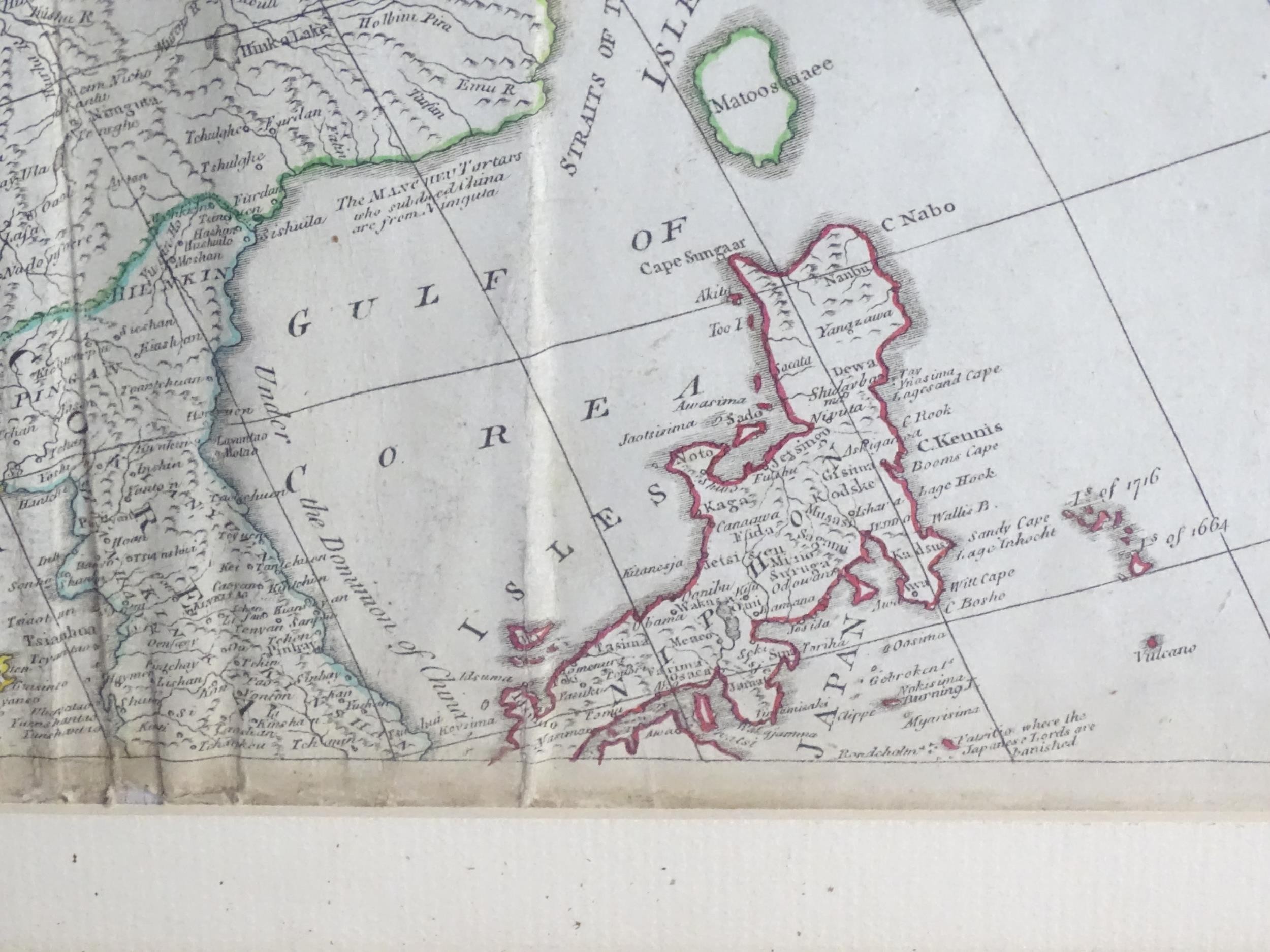 Map: An 18thC map after Jean Baptiste Bourguignon d'Anville (1697-1782), titled Map of Asia and - Image 5 of 14