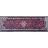 Carpet / Rug : A North West Persian Malayer runner Approx. 118" x 35" Please Note - we do not make