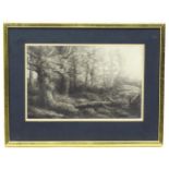 Alphonse Legros (1837-1911), French School, Etching, A study of a woodland. Approx. 8" x 12 1/2"