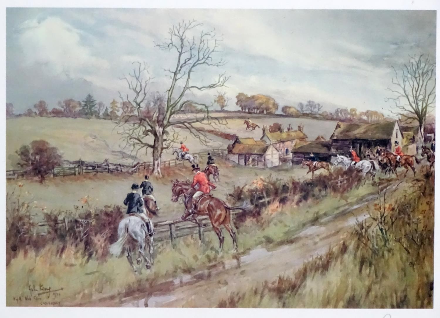 After John Gregory King (1924-2014), Four limited edition colour prints 58 / 250, Edlesborough, Race - Image 12 of 17