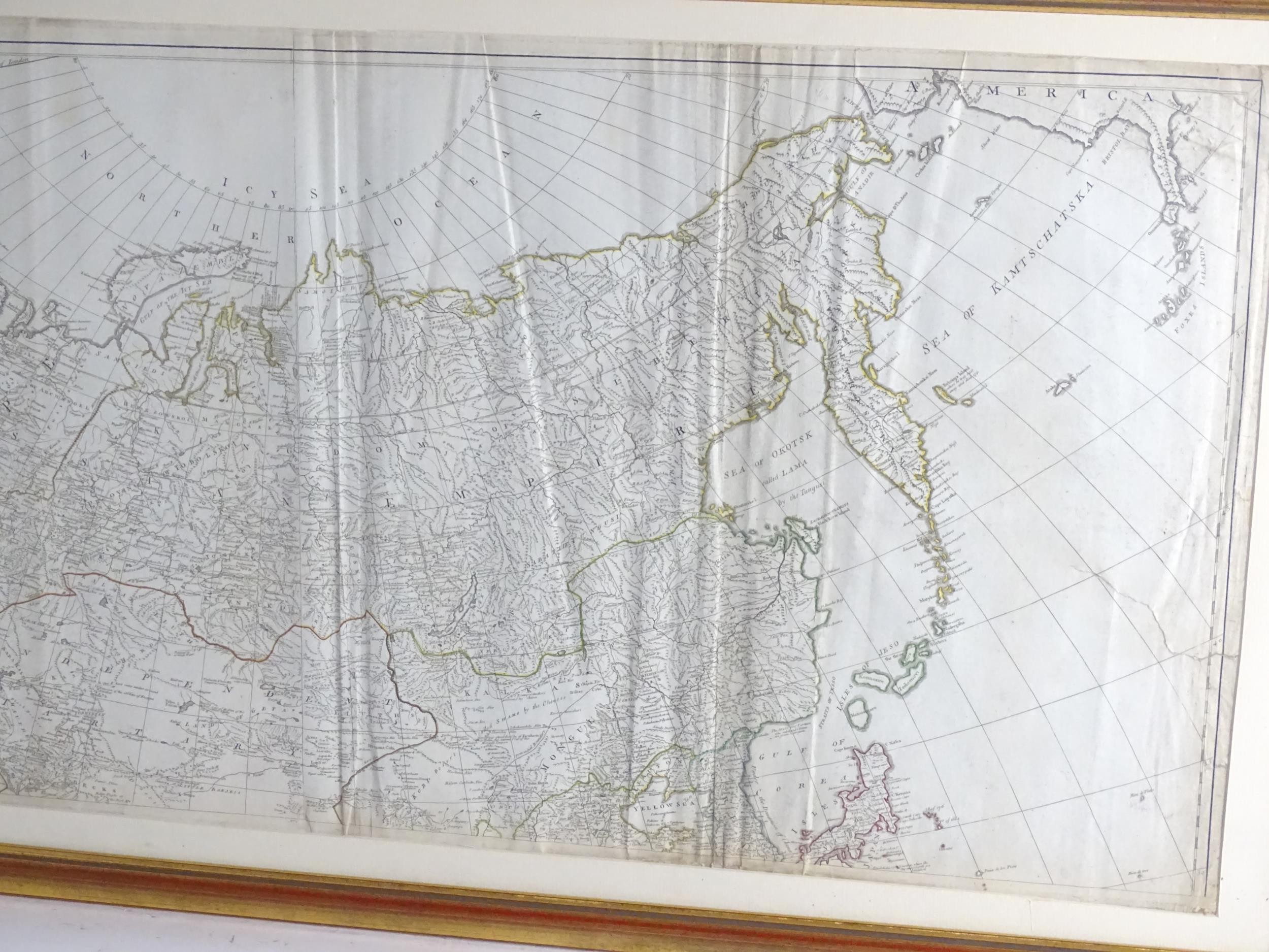 Map: An 18thC map after Jean Baptiste Bourguignon d'Anville (1697-1782), titled Map of Asia and - Image 11 of 14