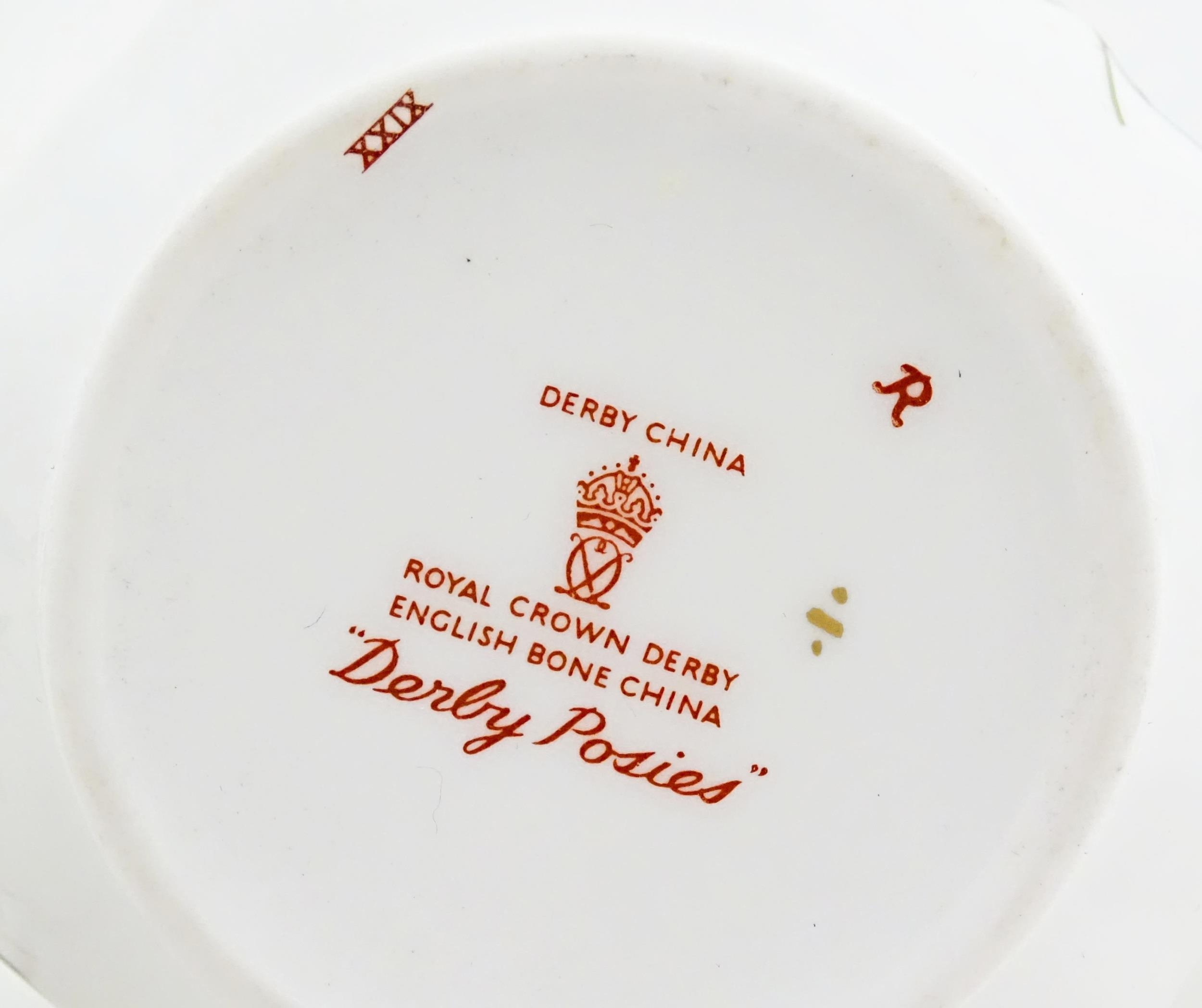 Five items of Royal Crown Derby in the Derby Posies pattern to include jug, tea cup and saucer, etc. - Image 12 of 17