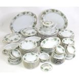 A quantity of Noritake dinner wares in the pattern Daphne, to include serving dishes, plates, lidded