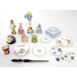 A quantity of assorted ceramics to include Royal Worcester figures Sea Breeze no. 3008 and