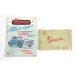 A vespa handbook and motoring magazine(2) Please Note - we do not make reference to the condition of