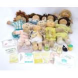 Toys: A quantity of assorted Cabbage Patch Kids dolls etc - some with certificates, to include a