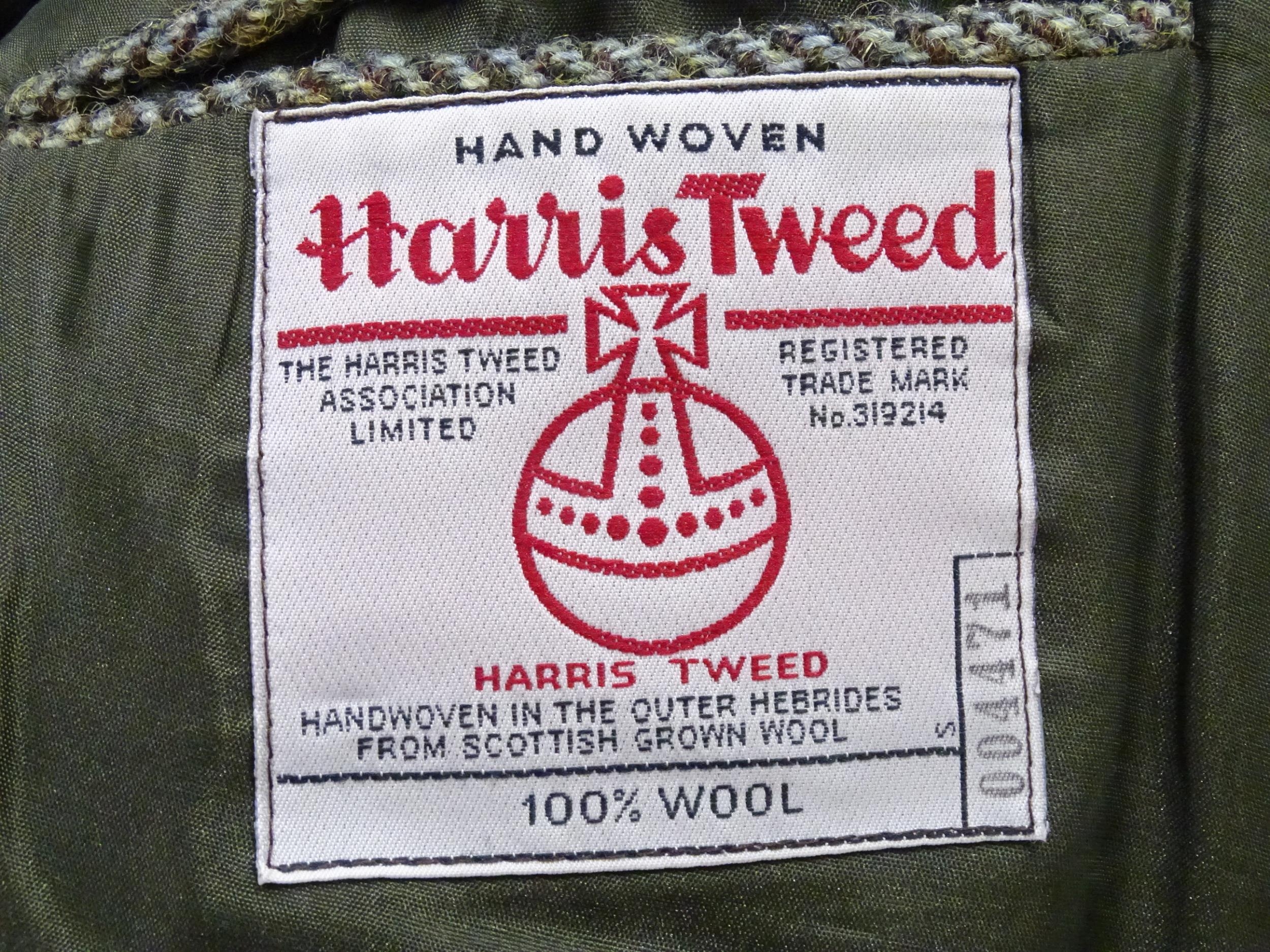 A Harris Tweed hacking jacket by Gurtex, with three buttons to front and single vent to rear, - Image 6 of 7