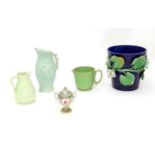 A quantity of assorted ceramics to include a TG Green jug, a Noritake twin handled pot and cover,