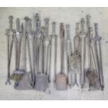 A quantity of assorted fire tools to include shovels, tongs etc. Please Note - we do not make