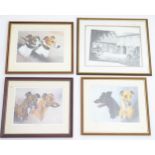 Four signed / limited edition dog prints after Vic Granger to include The Aristocrats 45/600, The