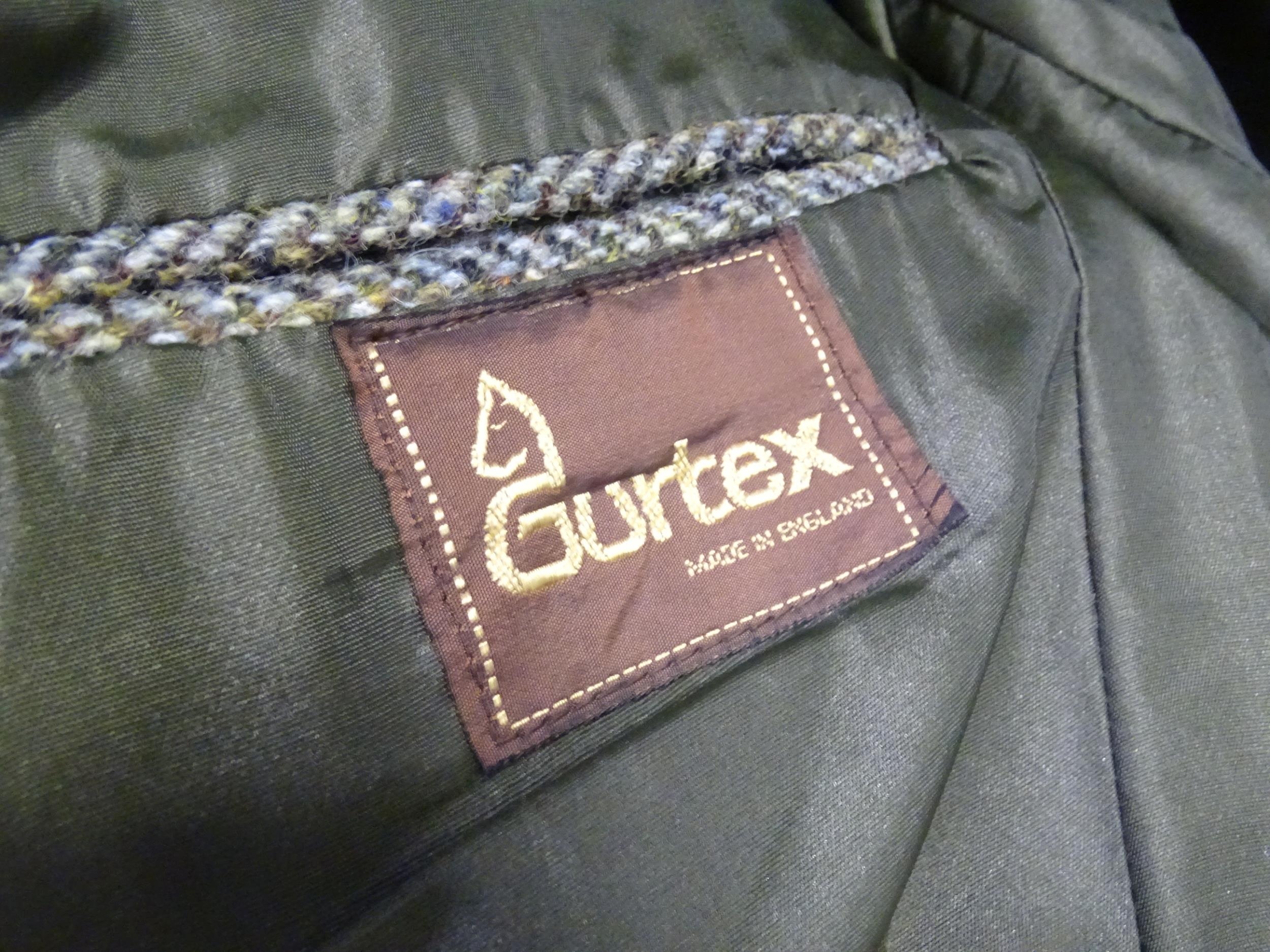 A Harris Tweed hacking jacket by Gurtex, with three buttons to front and single vent to rear, - Image 7 of 7