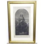 A monochrome print titled The Man of Sorrows depicting Jesus Christ after Sir Joseph Noel Paton