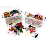 Toys - Beanie Babies: A quantity of assorted soft toys to include TY Beanie Baby animals etc