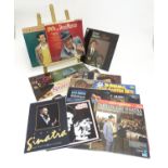 A collection of 20thC 33 rpm Vinyl records / LPs, Dean Martin & Frank Sinatra, comprising: Dean