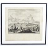 After Adam Olearius (1603-1671), 18th century, Engraving, Soltanie / Soltania / Soltaniyeh, View