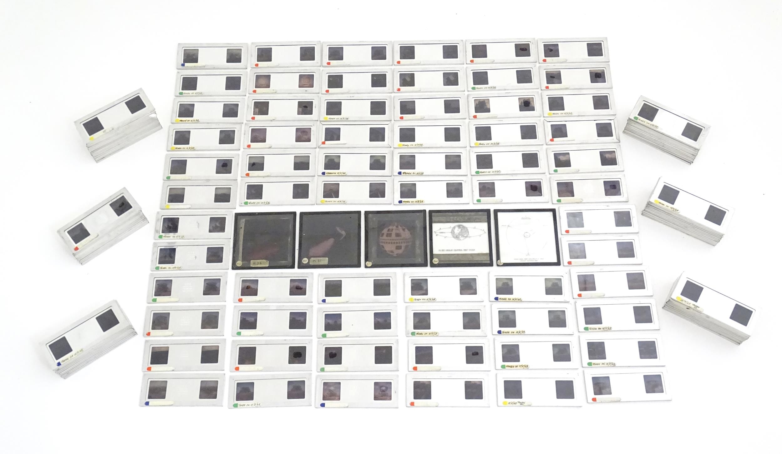 Space / Satellite Communication Interest: A large quantity of 20thC photographic stereo slides