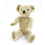 Toy: A 20thC Past Times mohair teddy bear - Bertie, with stitched nose and mouth, pad paws and