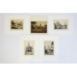 Four etchings by Ernest Llewellyn Hampshire (1882-1944) comprising Chichester Cross, Gloucester