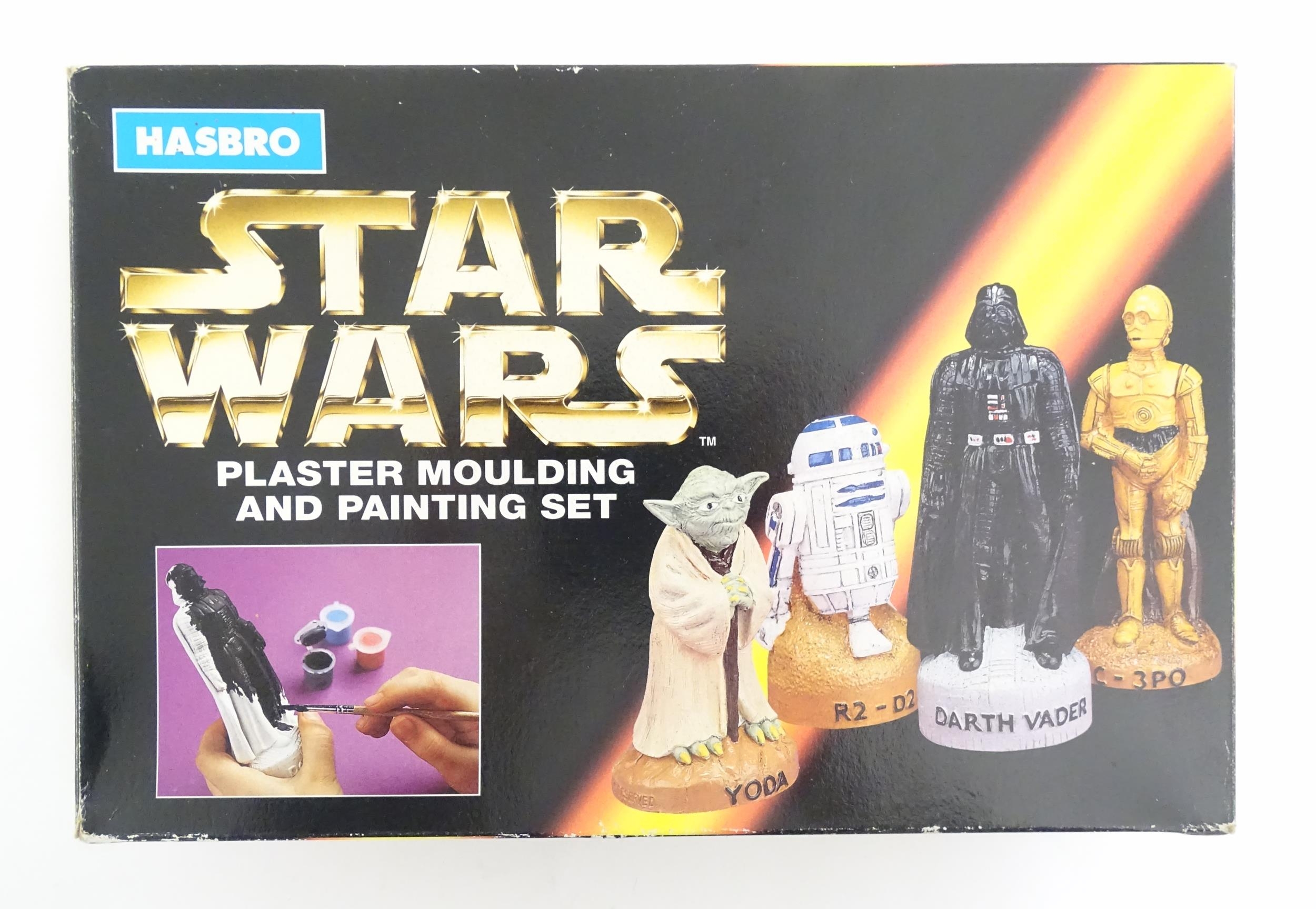 Toys: A 1997 Hasbro Star Wars plaster moulding and painting kit, with moulds for characters Darth - Bild 9 aus 10