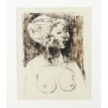 After Eric James Mellon (1925-2014), Lithograph, A portrait of a seated nude. Signed and dated