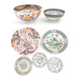 A quantity of assorted Oriental ceramics to include a Japanese charger decorated in the Imari