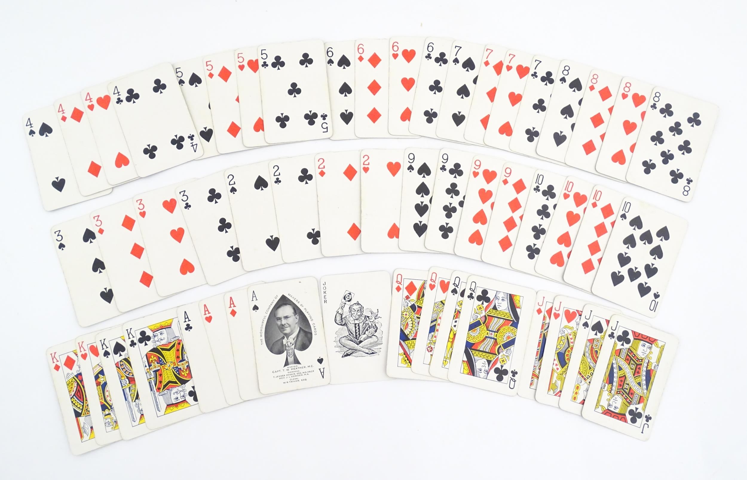Toys: A pack of 20thC playing cards for London Olympiad / Olympic Games 1948. Together with - Bild 5 aus 5