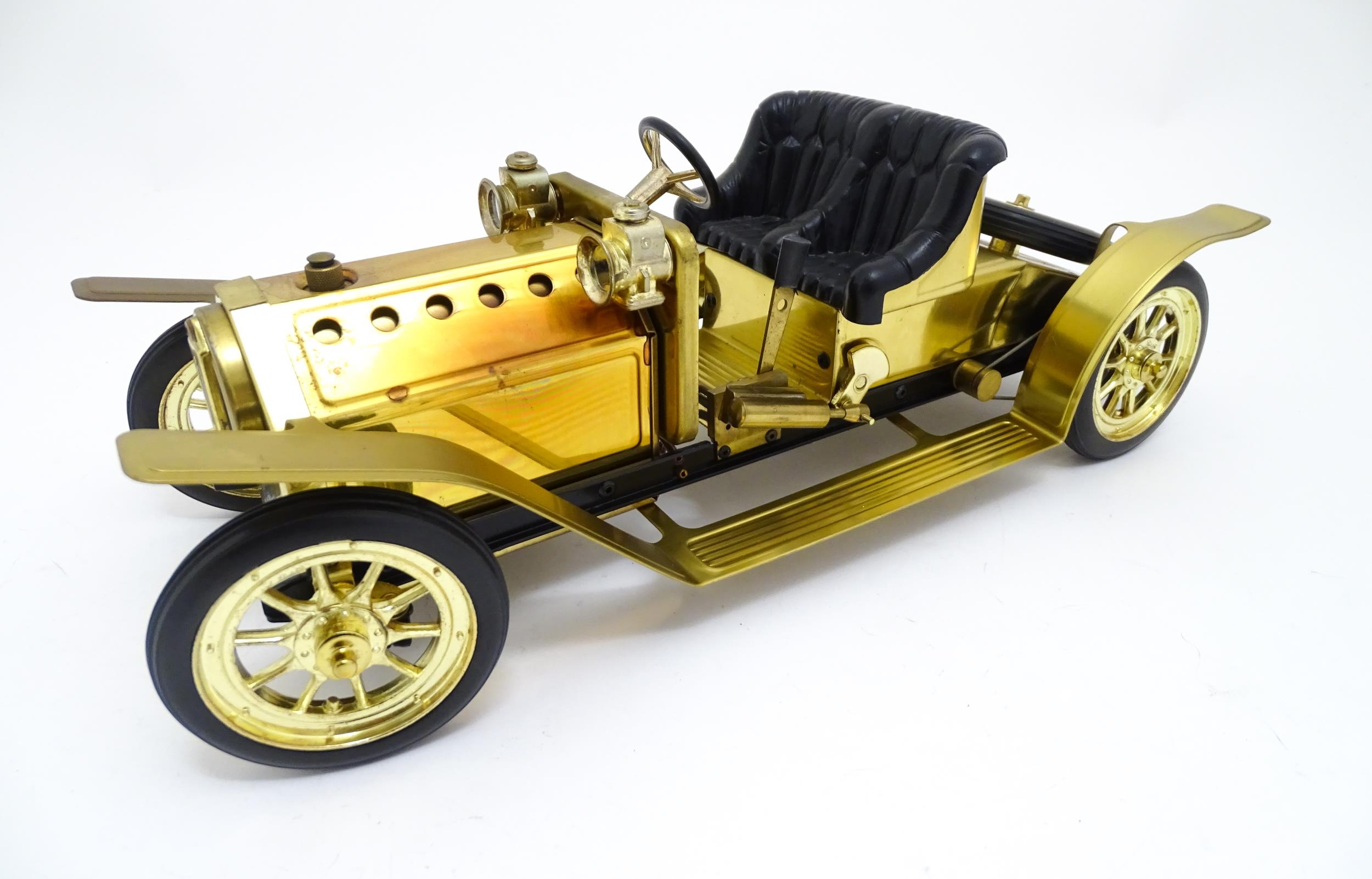 Toys: A Mamod Special Edition SA1B Steam Roadster, boxed. Approx. 6 x 16 1/2" x 8" Please Note - - Bild 4 aus 8
