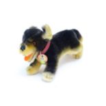 Toy: A 20thC Steiff mohair soft toy modelled as a Dachshund dog - Lumpi, with stitched nose, felt