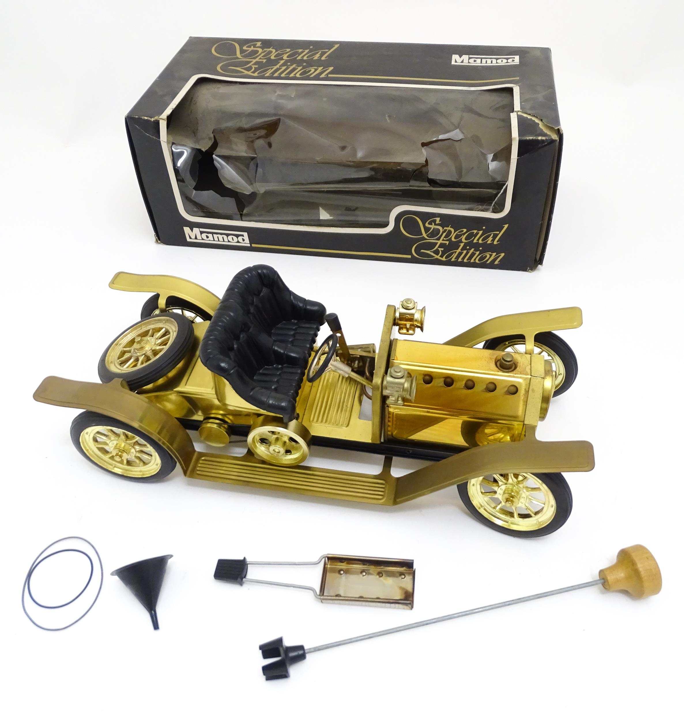 Toys: A Mamod Special Edition SA1B Steam Roadster, boxed. Approx. 6 x 16 1/2" x 8" Please Note -