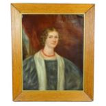 19th century, English School, Oil on canvas, A portrait of Mary Ann Blizard (1811-1871), daughter of