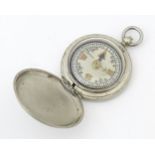 A military British Army compass inscribed ' MK VI 1940 F Barker & Son (1932) Ltd. London, B2798 '