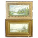 Nora Robinson, 20th century, Watercolours, Two river landscapes. Both signed lower left. Pupil of