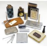 A quantity of assorted lighters, table lighters, etc. to include examples by Ronson, Colibri, etc.