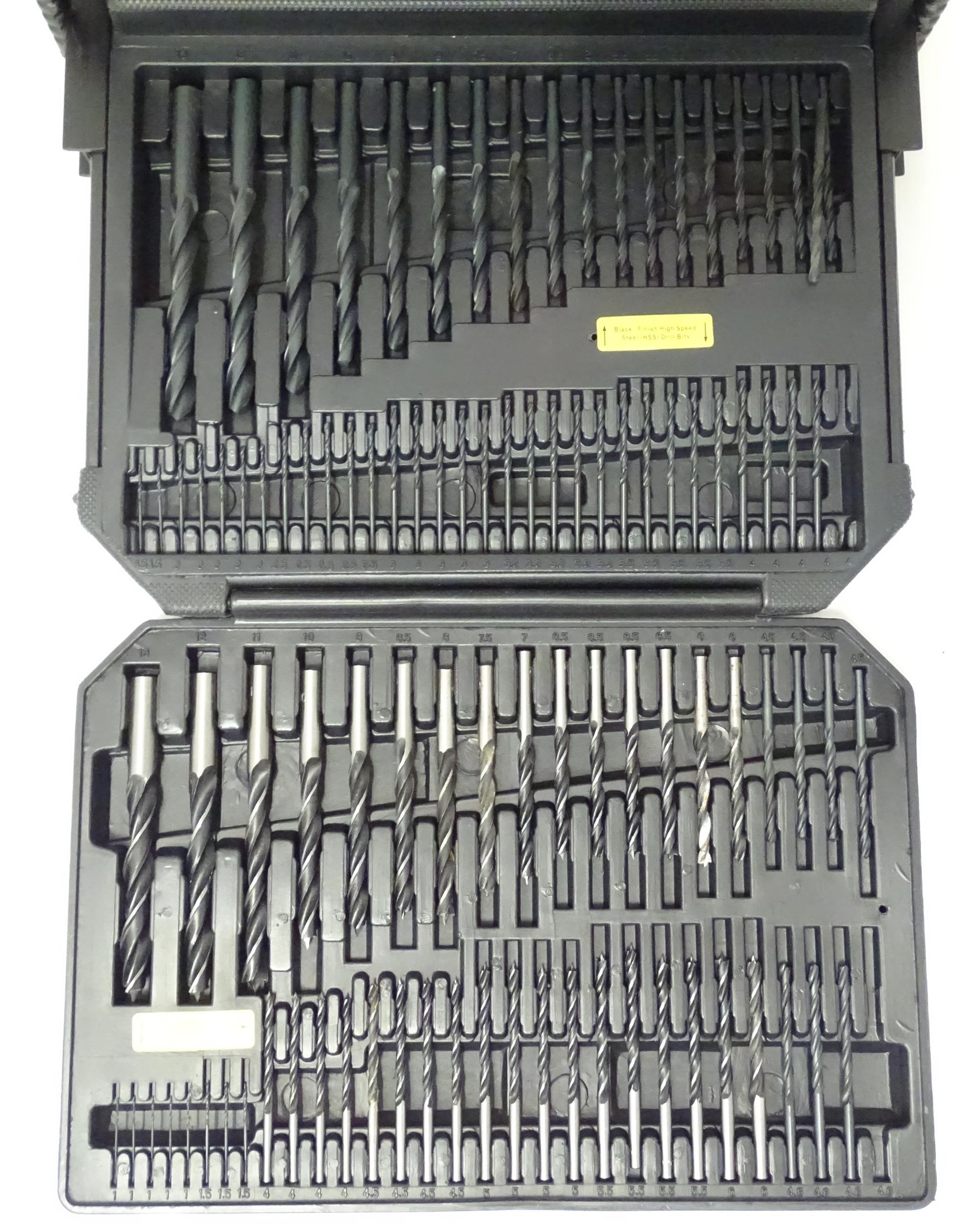 A Westfalia drill bit compendium, the fitted expanding case containing masonry and carpentry drill - Image 8 of 9
