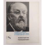 A 20thC illustrated U.S.S.R / Soviet Union magazine / booklet, entitled Konstantin Tsiolkovsky,