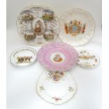 A quantity of assorted Royal commemorative wares to include a Paragon souvenir dish to commemorative
