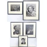 A quantity of monochrome photographs by Charles Trigg to include studio portraits of Katie Boyle,