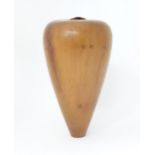 A wooden vase. Approx. 16" high Please Note - we do not make reference to the condition of lots