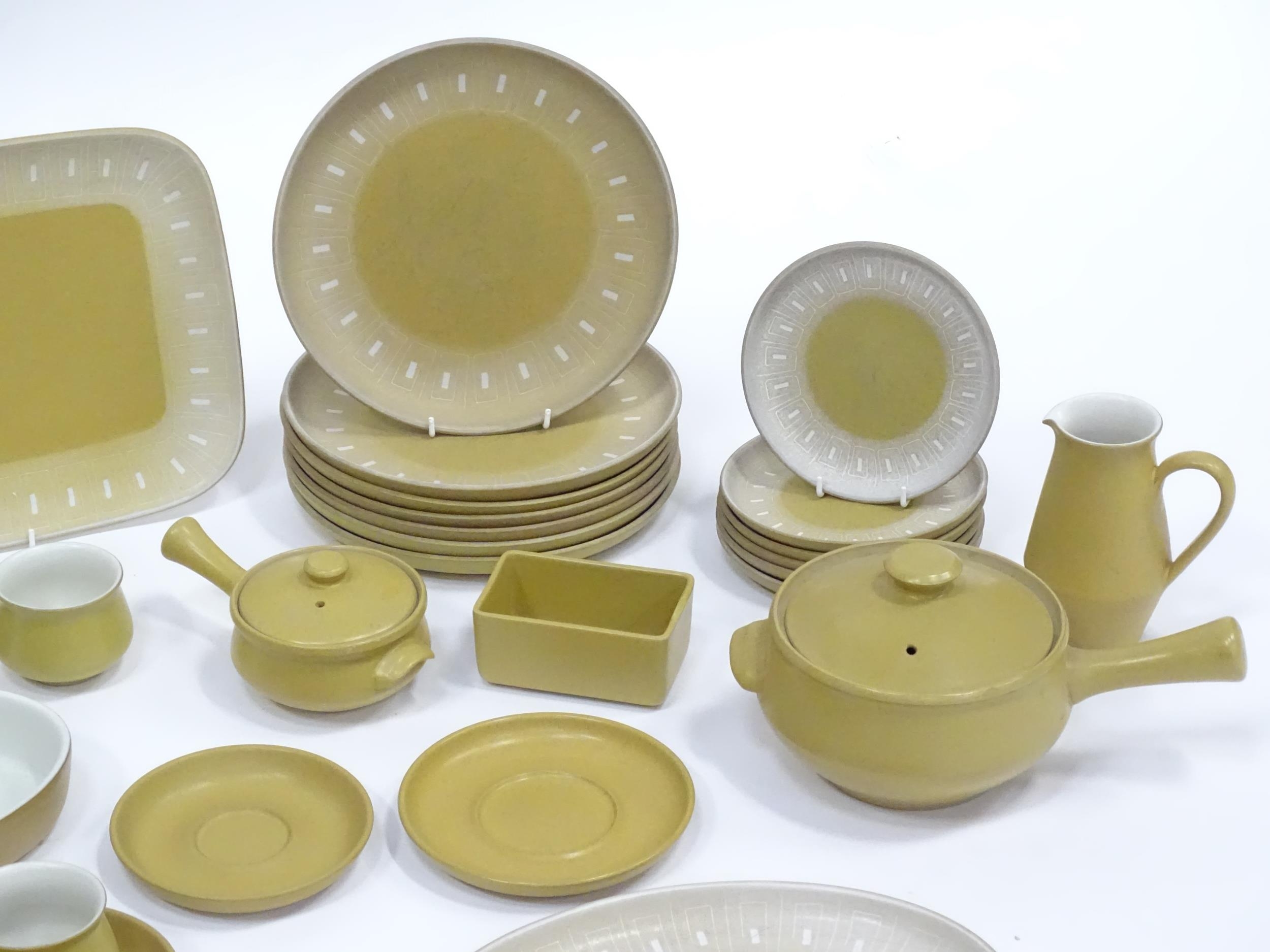 A quantity of Denby stoneware dinner wares in the pattern Ode, to include plates, serving dishes, - Image 5 of 17