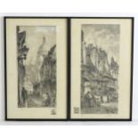 After Aime Edmond Dallemagne (1882-1971), French School, Limited edition etchings, Sacre Coeur,