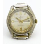 A Sicura Automatic 25 Jewels watch. 1 1/2" wide Please Note - we do not make reference to the