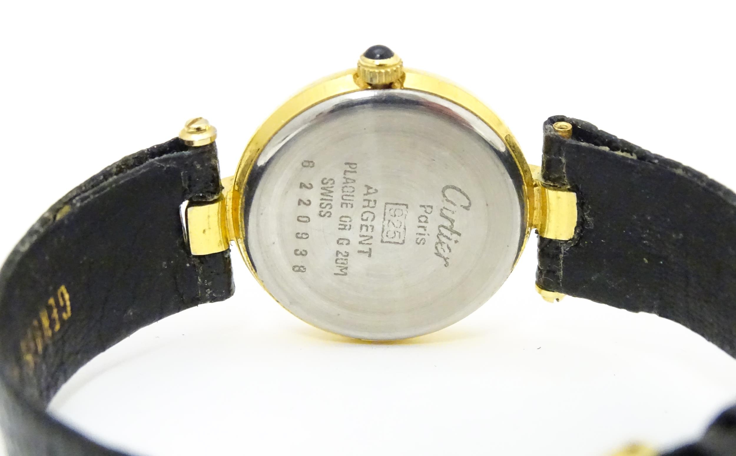 A ladies Omega Ladymatic wristwatch. Together with a quartz wrist watch, the dial signed Must de - Image 2 of 9