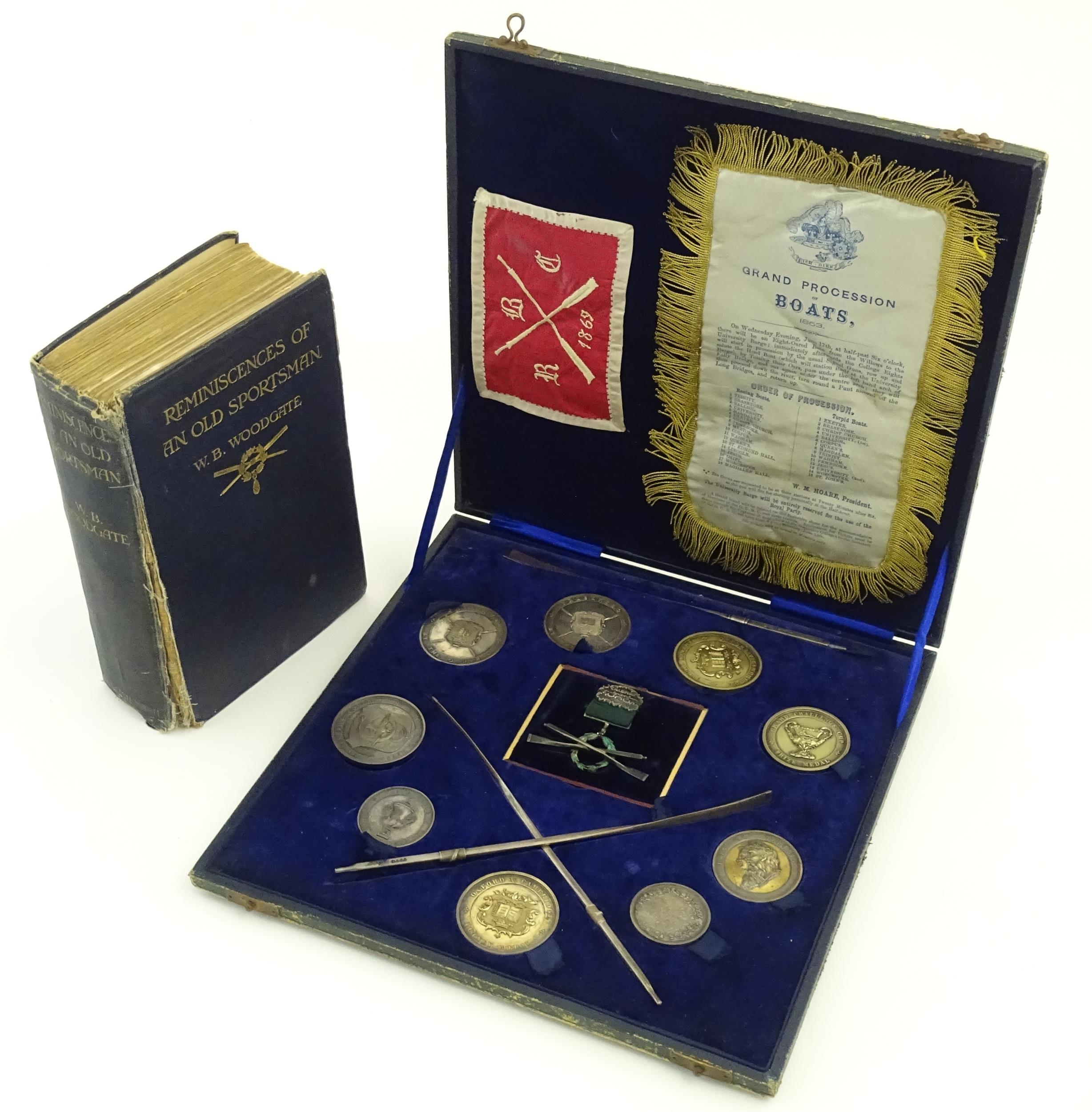 Rowing Interest - Oarsman Walter Bradford Woodgate : A cased collection of some of the rowing medals - Image 26 of 27