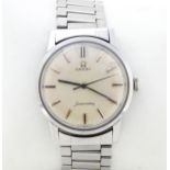 A Gentleman's Omega Seamaster stainless steel wristwatch Please Note - we do not make reference to