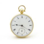 A 19thC 18ct gold cased pocket watch, the movement numbered 463, and signed Howley Watchmaker to the