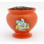 A Shelley rose bowl / vase decorated with an image of Lady Godiva for Coventry. Marked under.