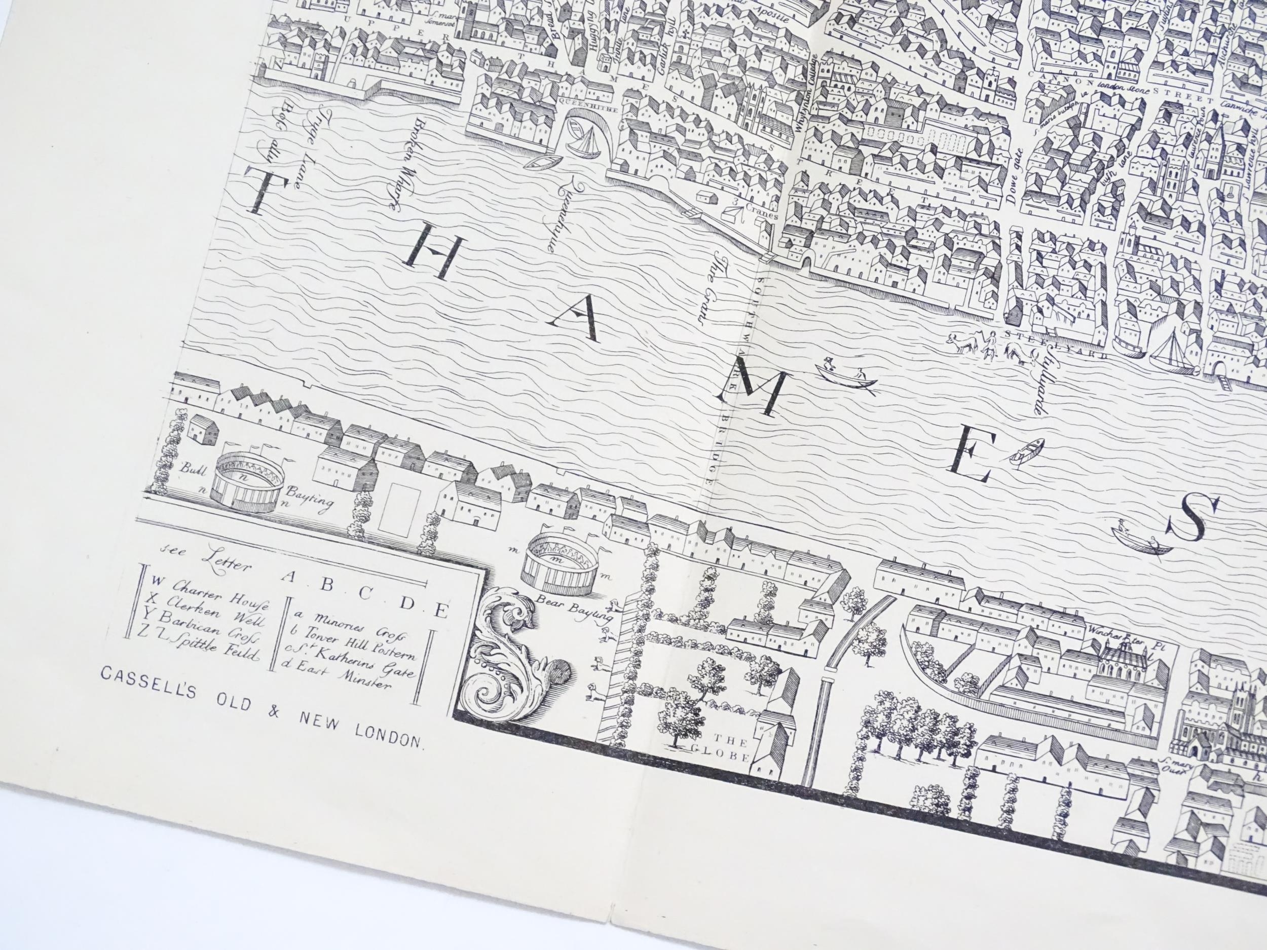 Four early 20thC maps from Cassell's Old and New London, to include London in the Reign of Queen - Bild 24 aus 24