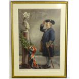After Albert William Holden (1848-1932), Lithograph, Saluting the Admiral, Pears Annual 1905.