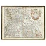 Map: A 17thC Italian map after Giovanni Antonio Magini, titled Piemonte et Monferrato Alla Serma.